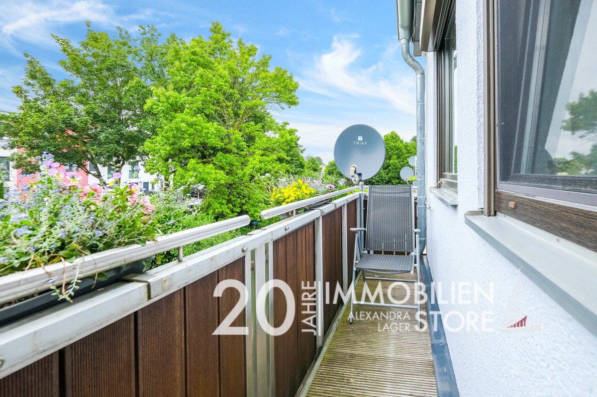 Sonnenbalkon am Schlafzimmer