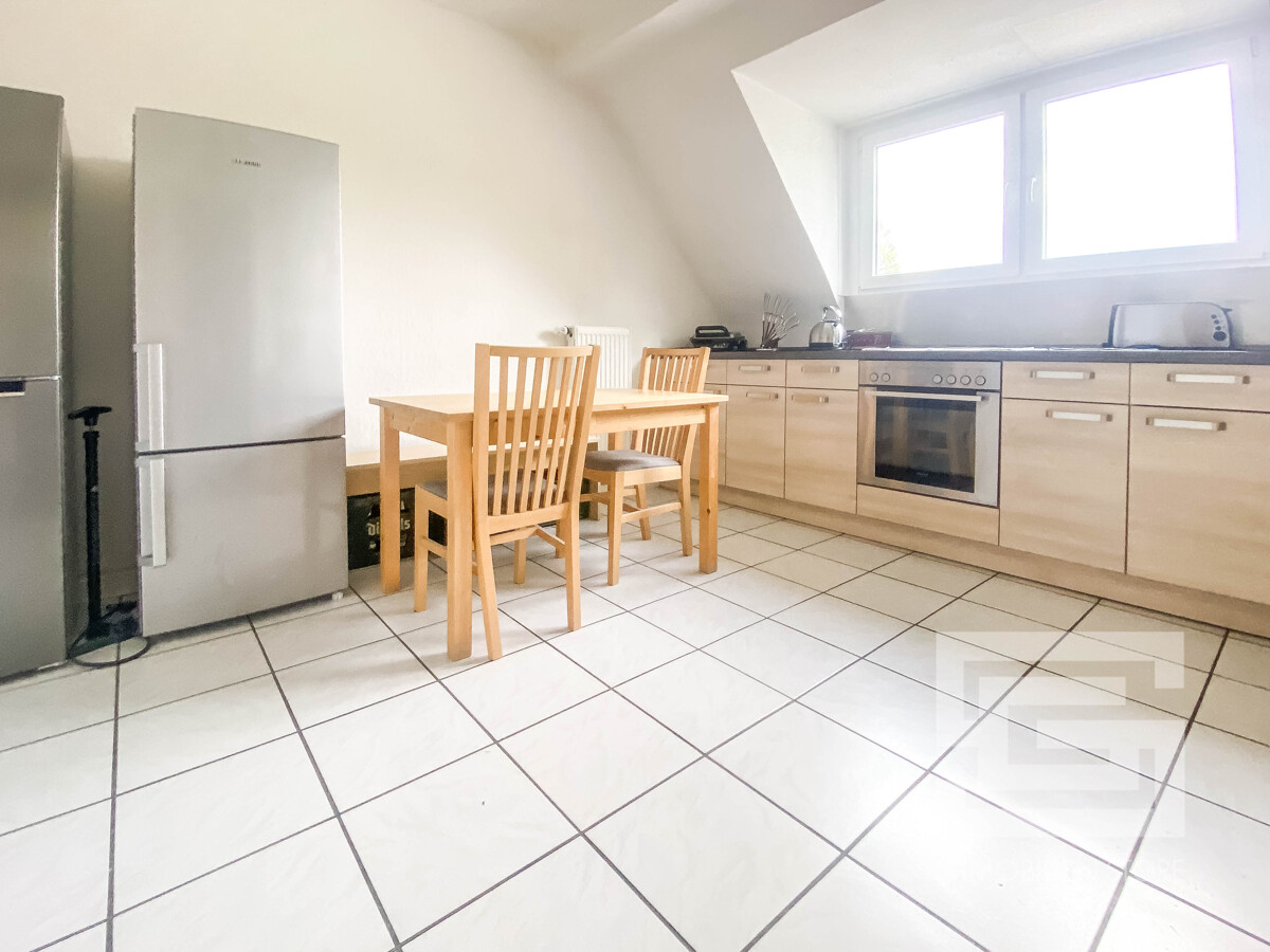 Die Küche in der Einliegerwohnung