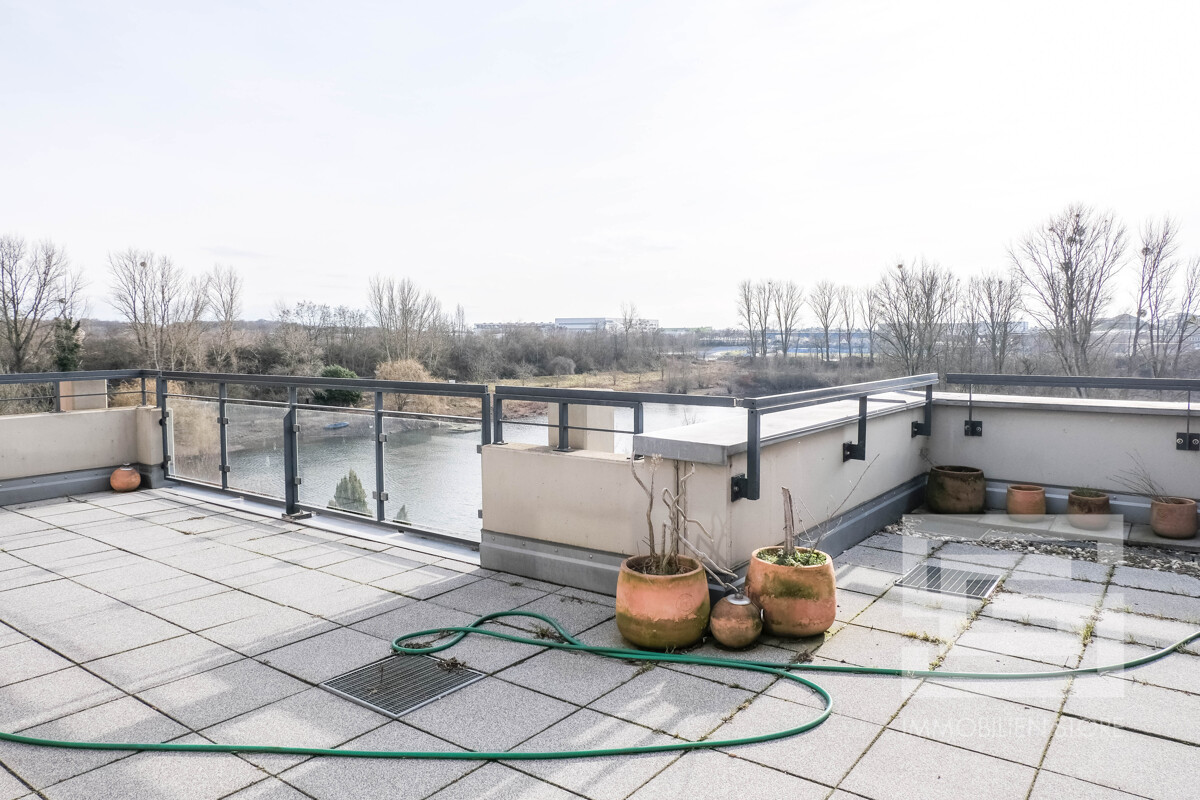 Der große Dachterrasse